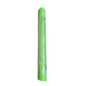 NEW RARE Infinity Yoga Mat Oblong Soft Teacher Training Green Lotus Pattern